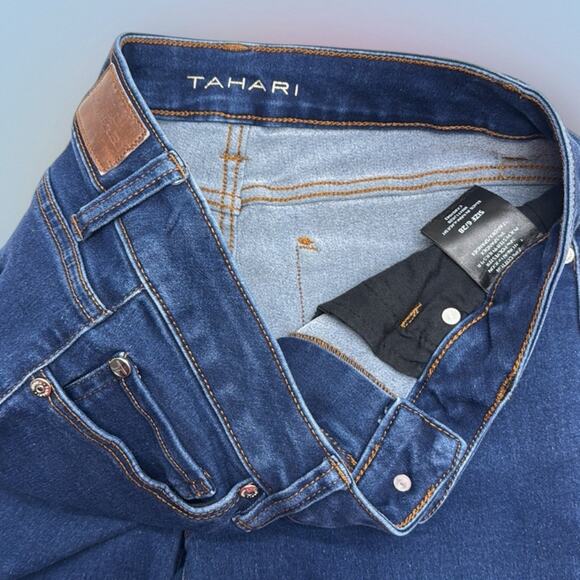 TAHARI Women’s 6/28 Skinny Ankle Blue Jeans - Picture 4 of 4